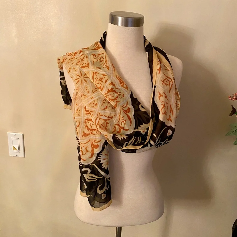 Bundle of 2 Long Scarf Shawl buttoned - Picture 8 of 11